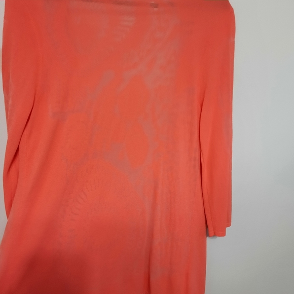 Tribal Coral Open Front Cardigan - Picture 4 of 8